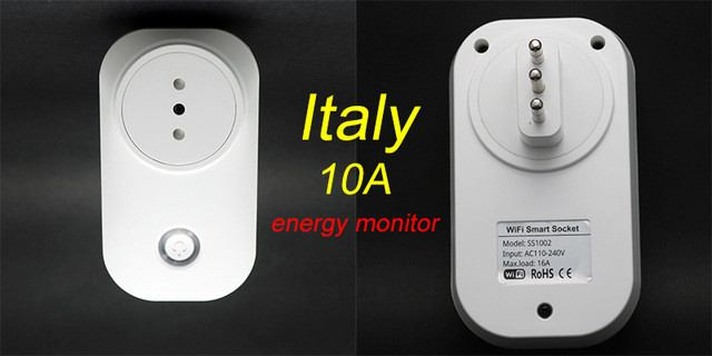 Tuya WIFI Smart Socket Smart Plug EU UK Swit AU BR FR JP Israel Ita ZA Plug 10A Remote Control Alexa Google Home Energy