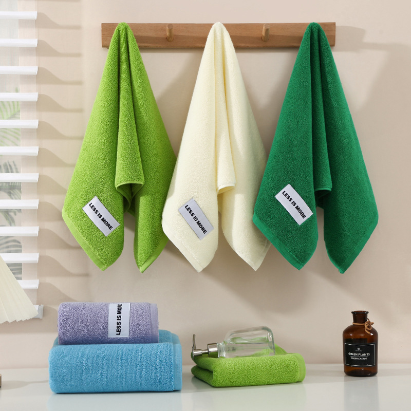 Fresh and Simple Hand Towel Made of Soft Woven Cotton Perfect for Couples Square Shape