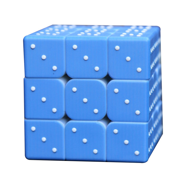 Blind Rubik'S Music Magic Cube OEM UV Fingerprint Braille Magic Cube 85g