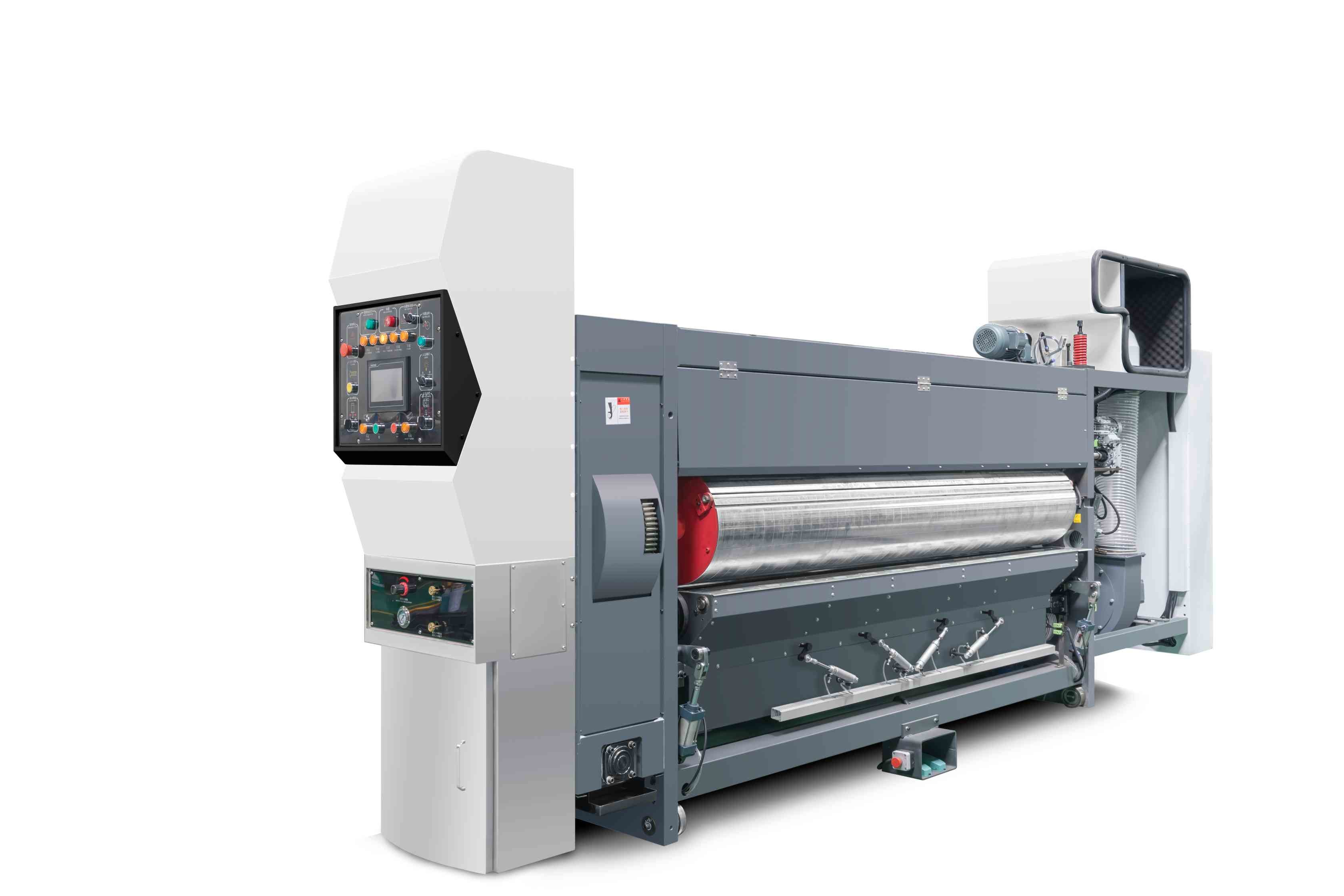 Multi Servo Pressure Free Feed Structure Lead Edge Vacuum Transfer 4 Color Printer Slotter Die Cutter Vibrator Stacker