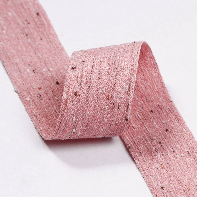 Double Face Cotton Linen Ribbon 6mm-40mm Custom Ribbon Rolls OEM