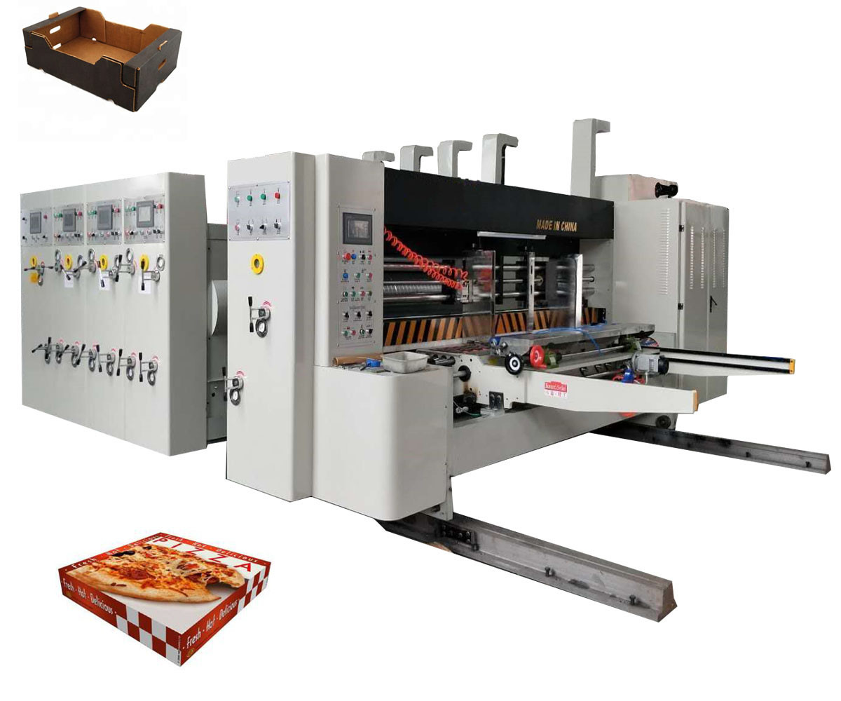 Slotter Die Cutter 2mm Plc Multi Color Flexo Printing Machine