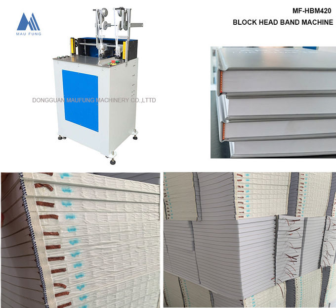 Maufung Head And Tail Banding Machine For Round And Square Corner Book Blocks MF-HBM420