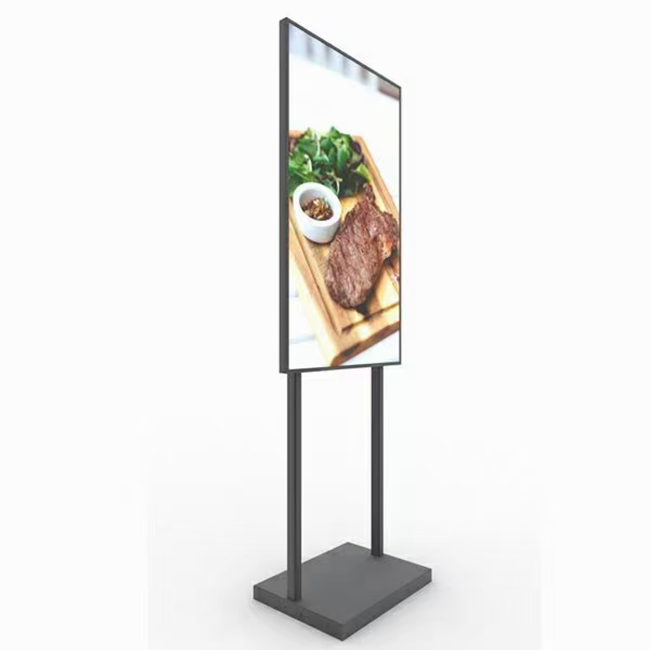 Outdoor 55 Inch Lcd Advertising Screen Floor Stand Advertising Digital Signage Displays