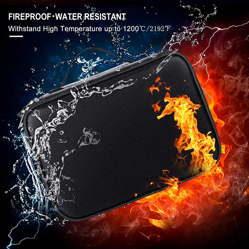 High Safety Fireproof Safe Bag , Waterproof Fireproof Document Holder