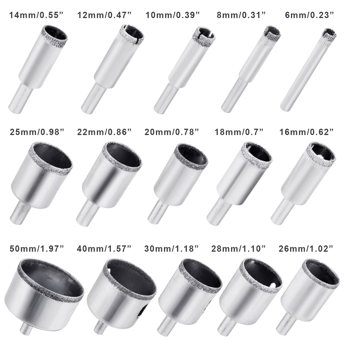M14 Diamond Bit Core Drill Bit Diamond Tool Bit for Marble Ceramic Tile