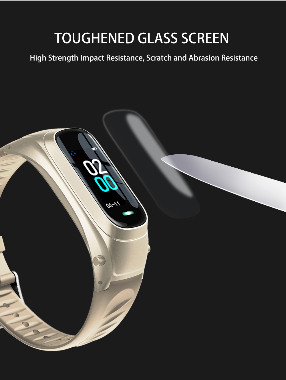 Fashion Smart Bracelet B6 NFC 0.96 Inch TFT Color Display Blood Pressure Oxygen Monitoring Watch