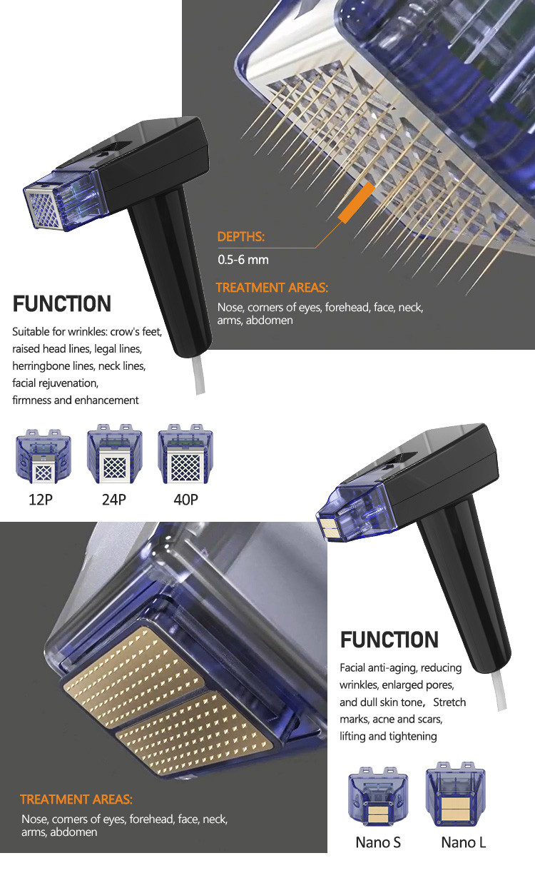 Radio Frequency Equipments RF Microneedling Machine With 10 12 MHz Frequency And High Frequency