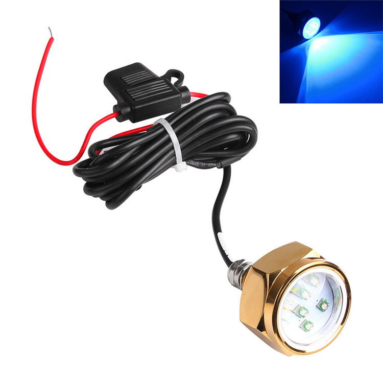 6000K LED Marine Lights Rgb Drain Plug Light Daylight Alert 2700lm