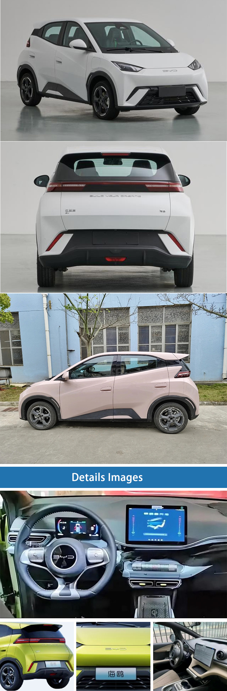 Sedan 4 Wheel Electric EV Cars Sleek Design New Energy Vehicles