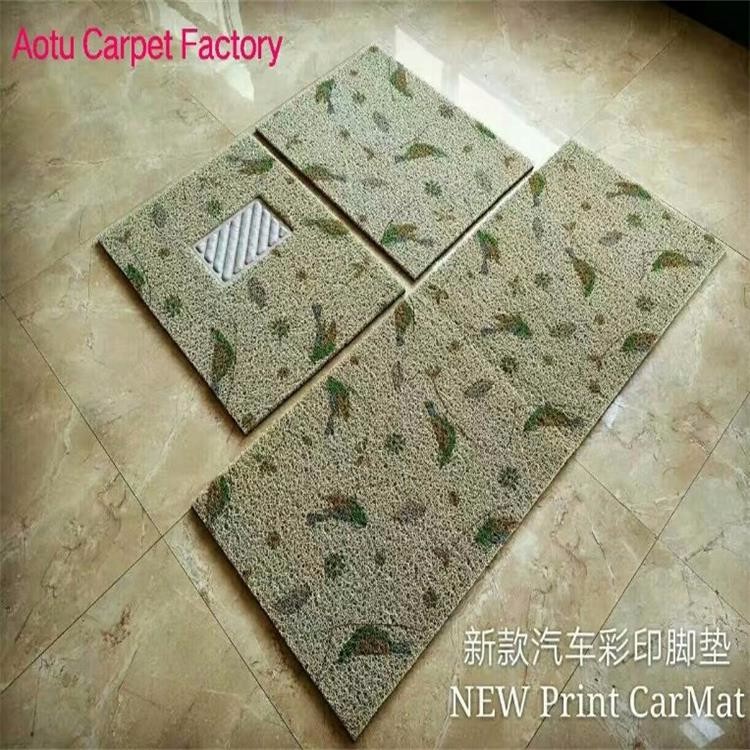 Colorful Coir Entrance Matting , Outdoor Waterproof Door Mats OEM Service