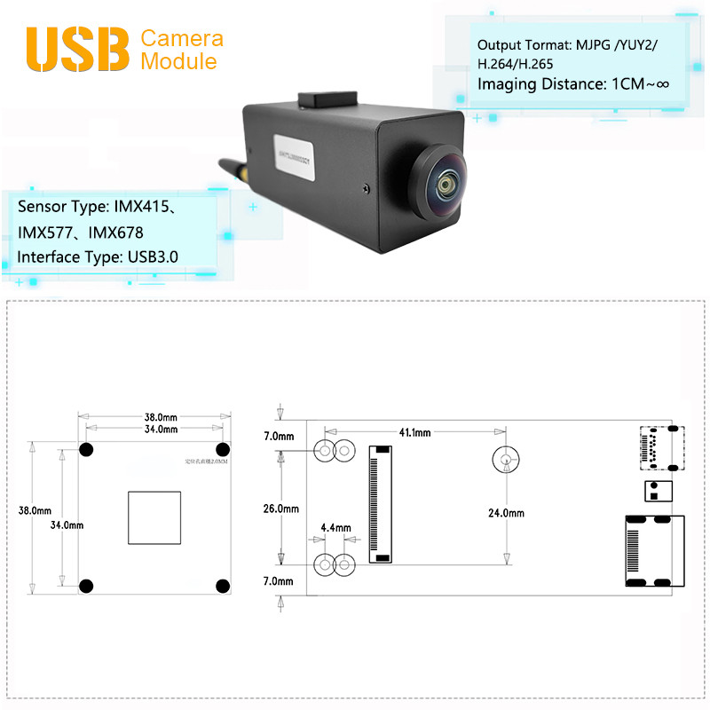 Sony IMX415 IMX577 IMX678 HDMI WIFI USB Camera Module With SDK
