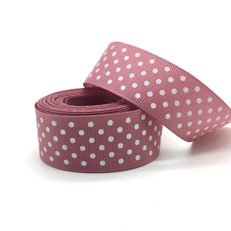 Wholesale custom double faced flower ribbon bow bag strap nylon