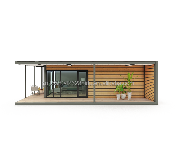 Modern Design Wooden Plastic Container Residence with Materials and Prefabricated Structure