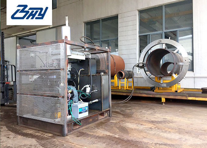 OEM Hydraulic Pipe Cutting Beveling Machine With Split Frame Structure
