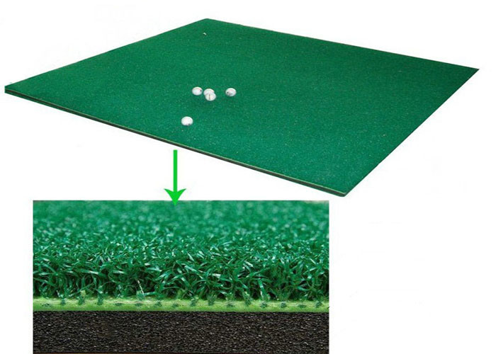 0.6kg Golf Hitting Mat , Backyard Practice Tri Turf Swing Training Mat
