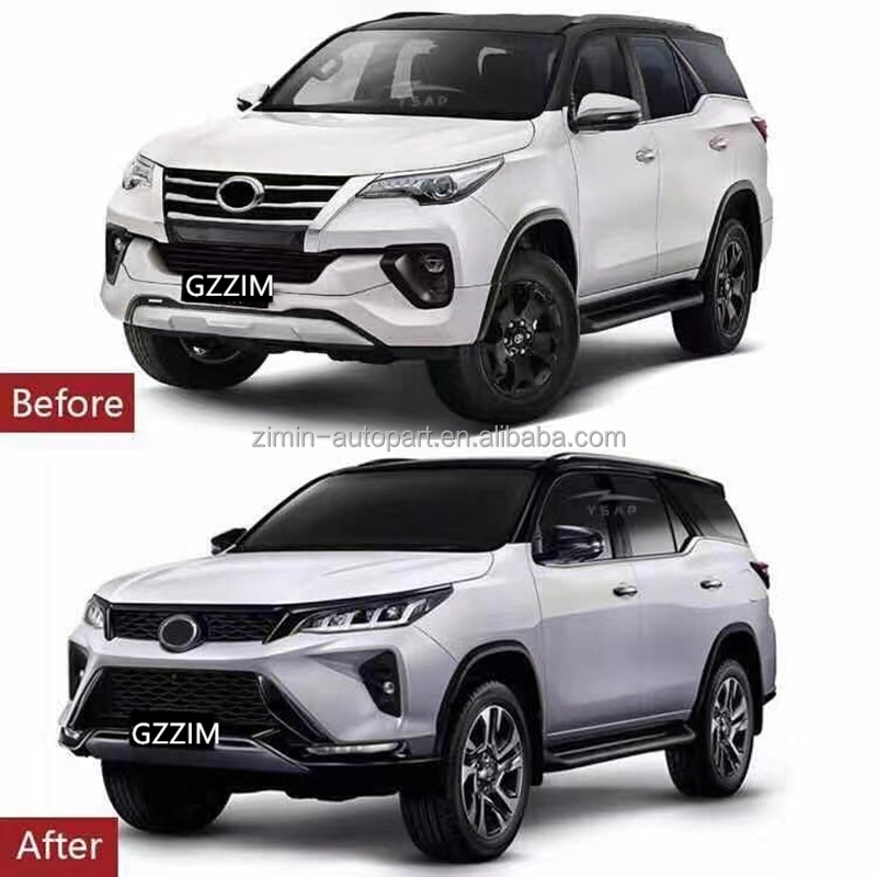 Toyota Body Kit For Fortuner 2021 Front Rear Bumper Bodykit Full Set Kit