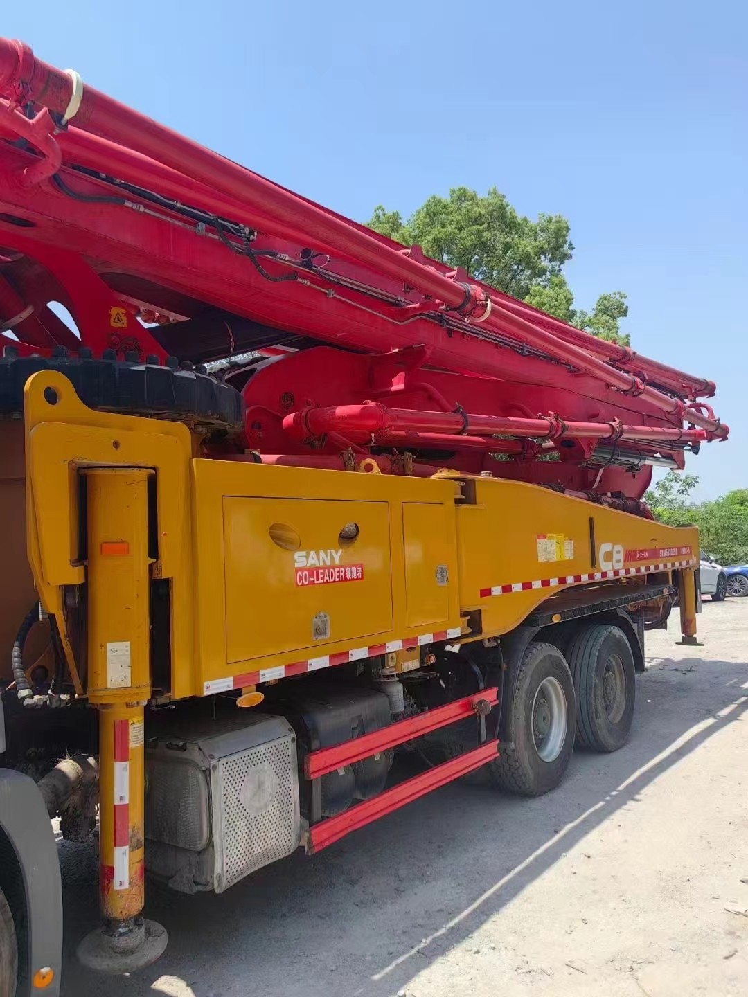 Mercedes Benz chassis 49m truck mounted concrete pump truck Sany Heavy Industry price