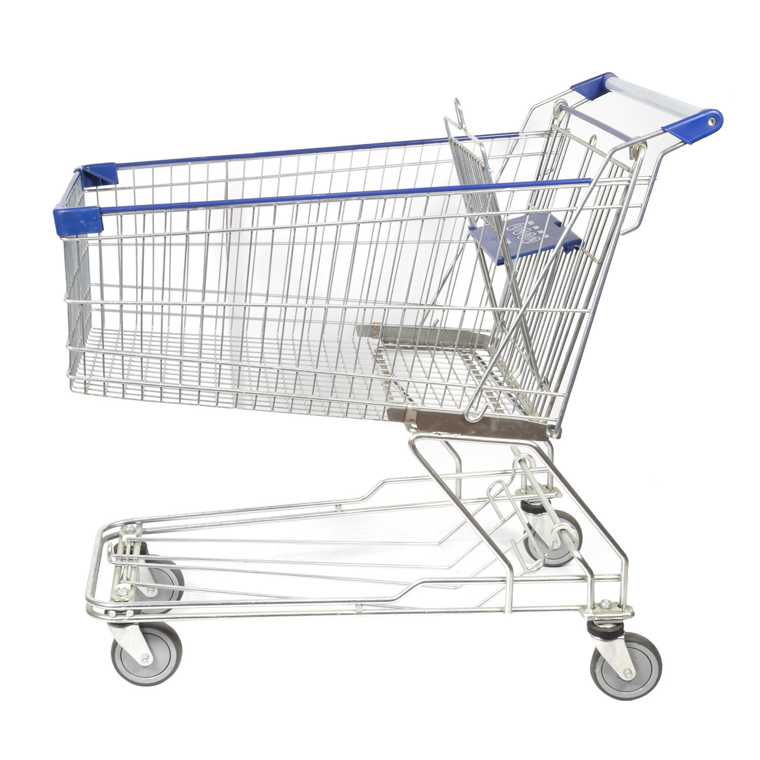 180L Grocery Store Cart Escalator Asian Steel Shopping Trolley
