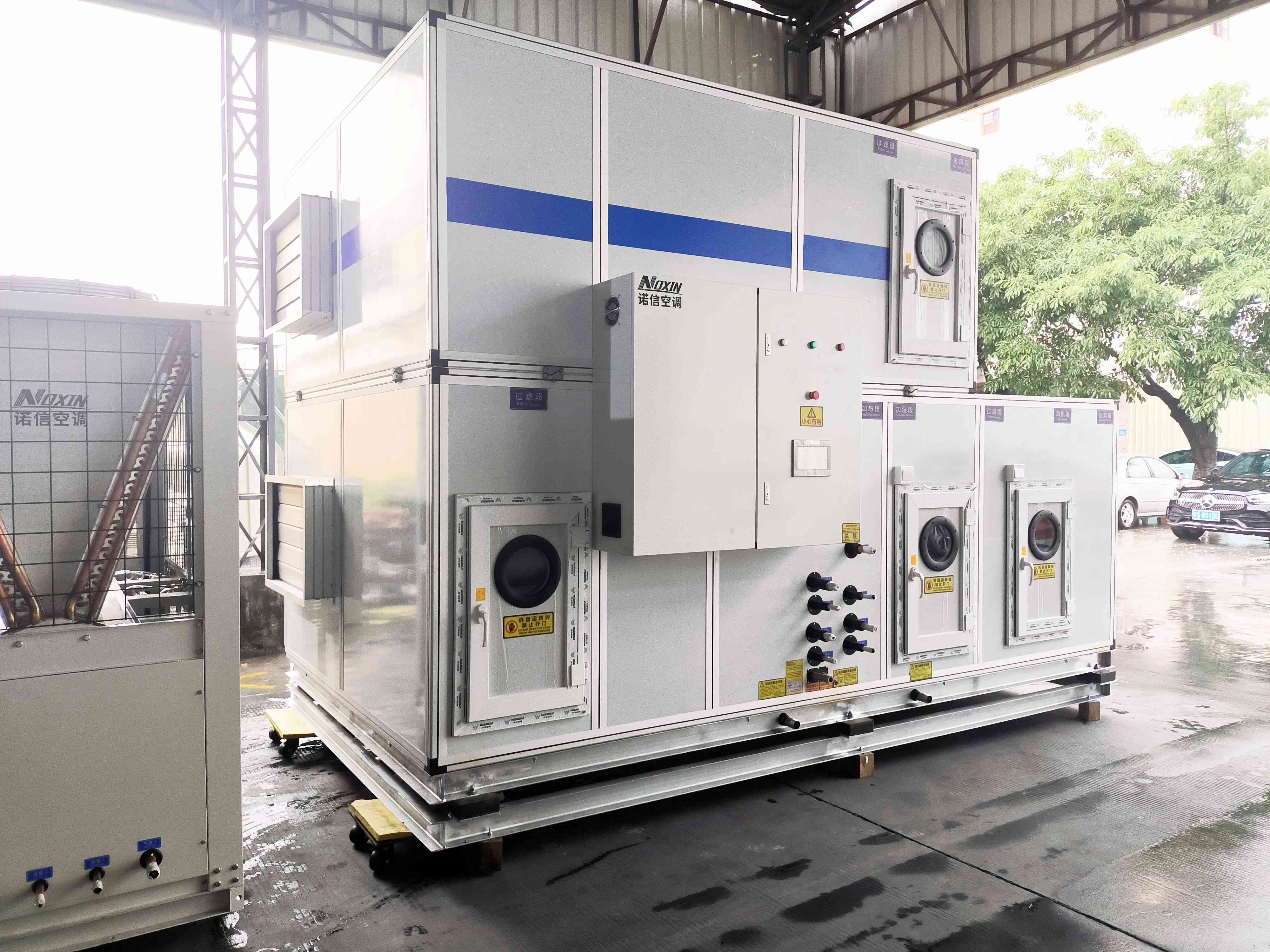 Fresh Air Hot Wheel Heat Recovery Air Handling Unit AHU For HVAC Ventilation System