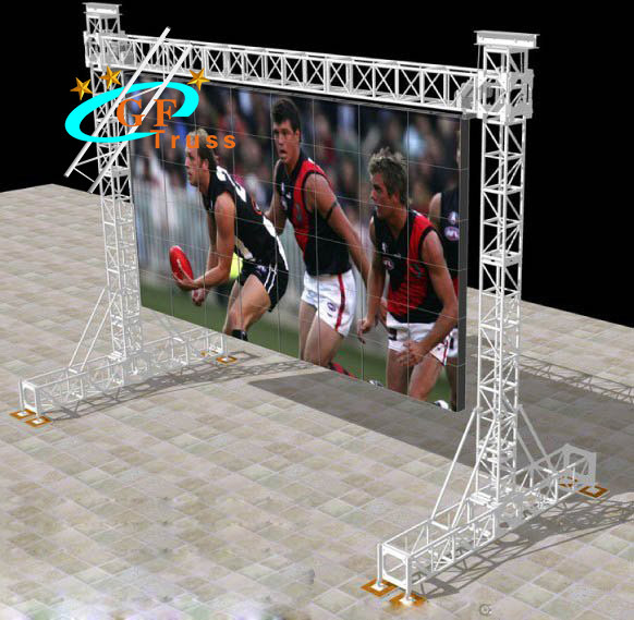 Medium Lighting Aluminum Door Post LED Screen Truss 2m Length