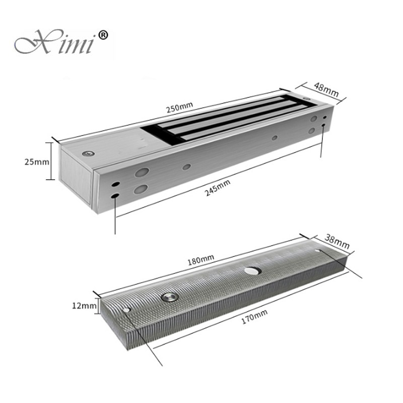 Zinc Lock Finish Electronic Magnetic Lock Optional Signal Feedback And Buzzer