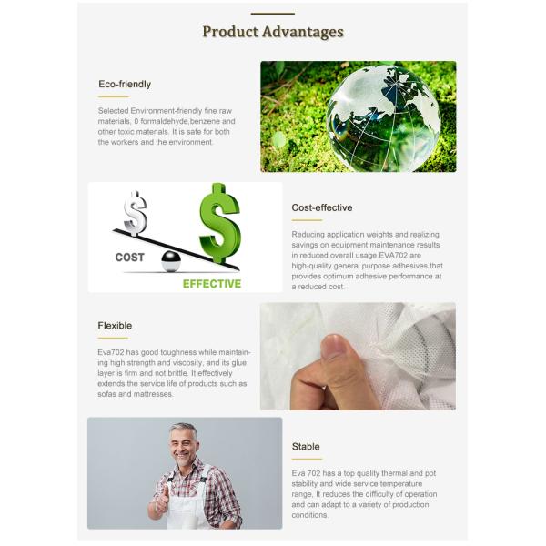 Non Woven Hot Melt Adhesive EVA Adhesive Glue For Pocket Spring Unit