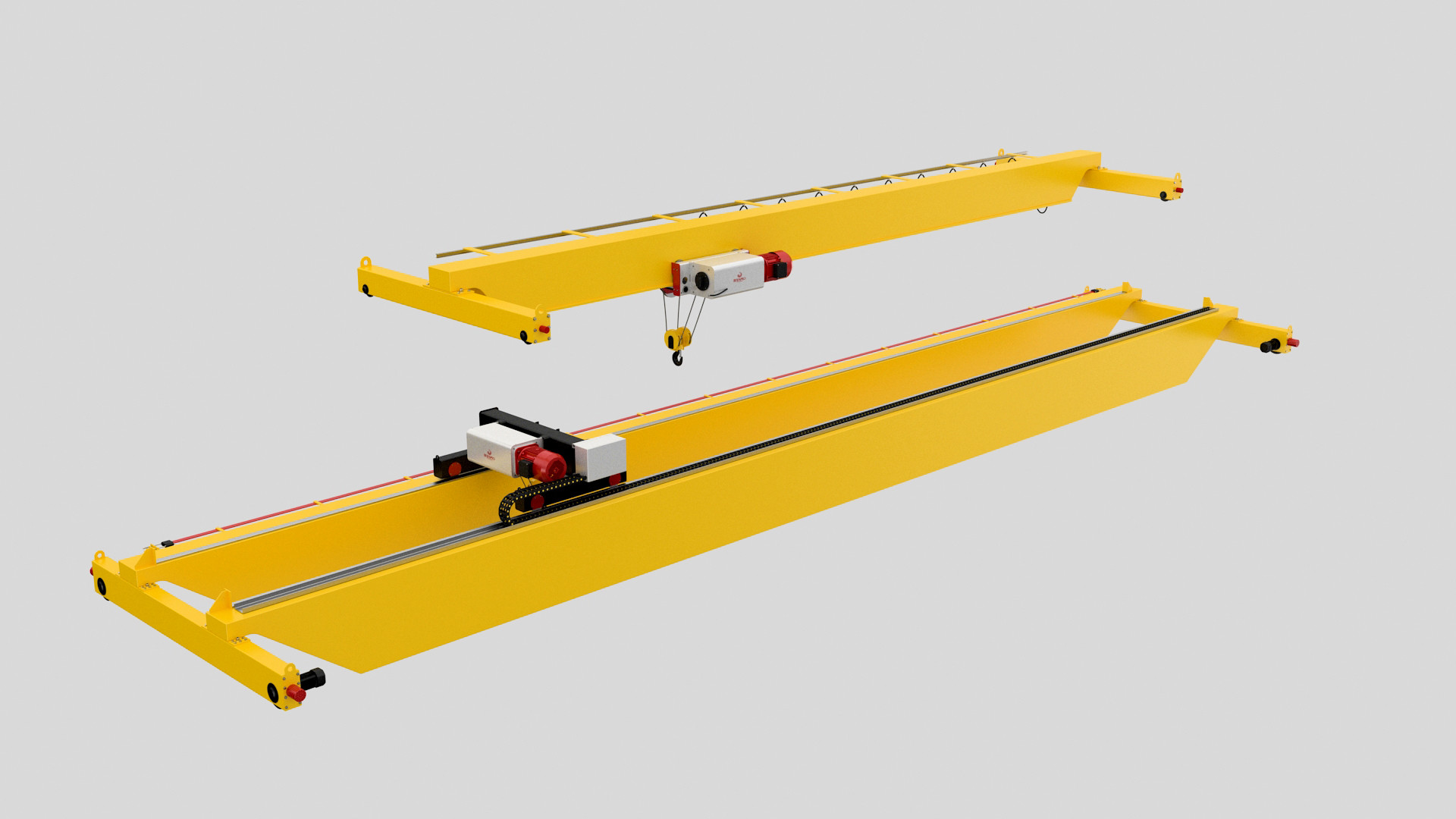 Indoor Smooth Running Double Beam Eot Crane 5 Ton
