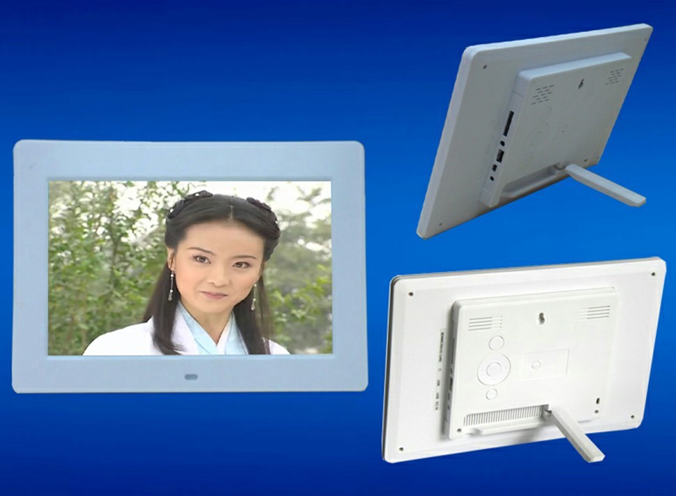 retail AD display 12 Inch TFT LCD loop video screen with SD USB reader media player function