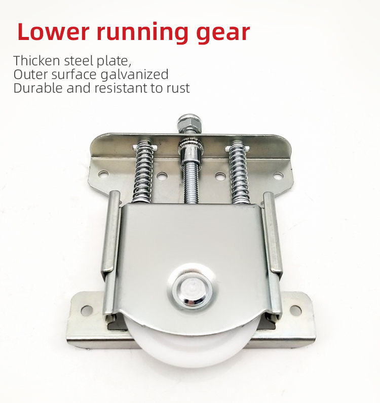 Zinc Plating Iron Nylon Wardrobe Sliding Fitting System for Customer Requirements