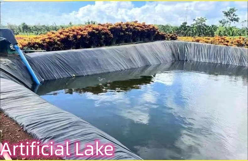 1mm 2mm Geomembrane for Fish Ponds and Landfill Sites Length 50-200m Modern Design
