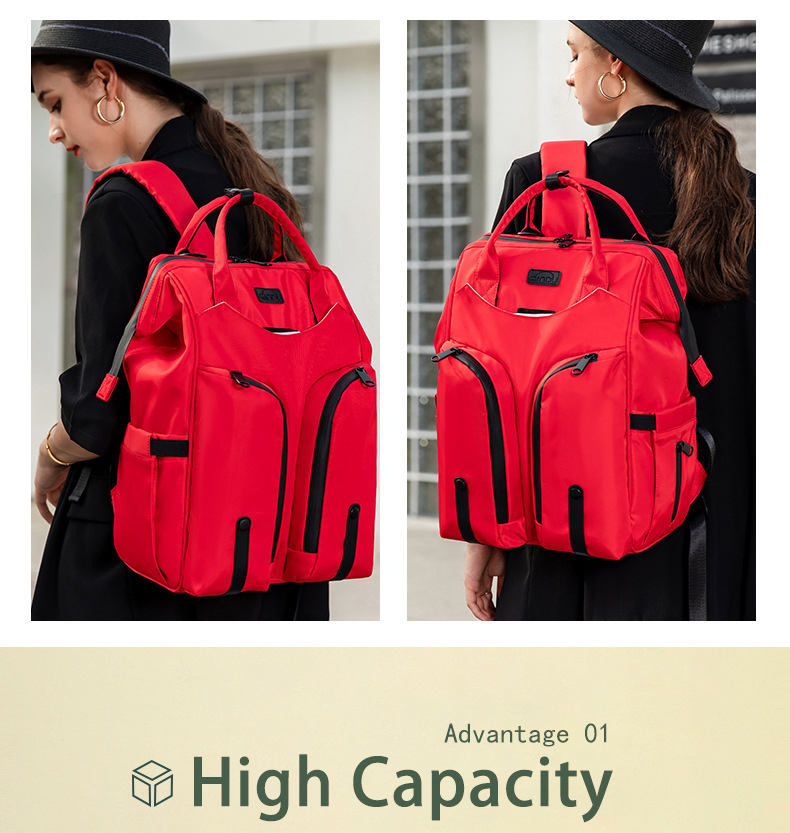 New Mommy Bag Multifunctional Large Capacity Waterproof Maternity Diaper Bag Lightweight Backpack For Mom&Dad