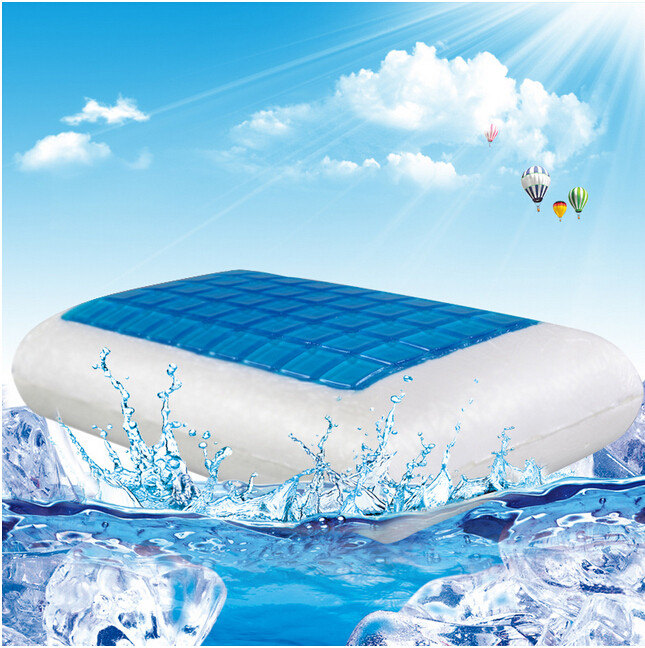 Gel Memory Foam Pillow Visco Elastic Icy Cooling Cover Machine Washable