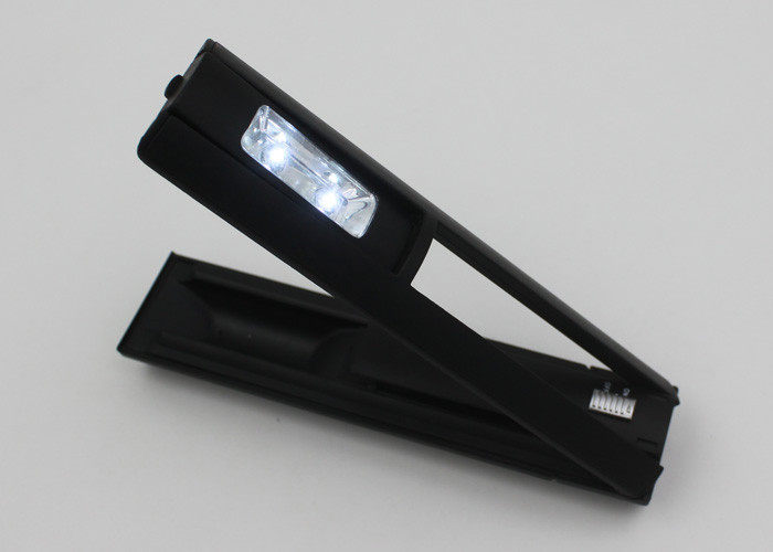 Super Bright Slim Foldable LED Pocket Book Light For Travel , 1 Year Warranty