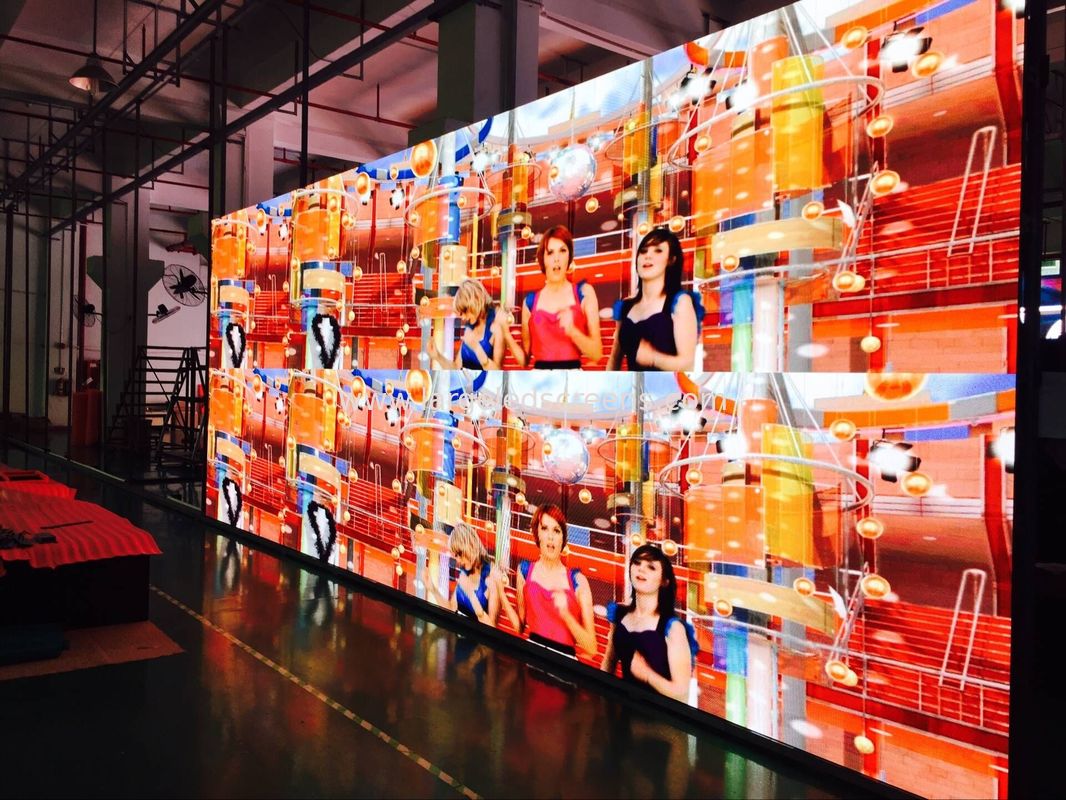 HD P2.5 Seamless Indoor LED Video Wall Screen 1 / 16 Scan 480 * 480mm