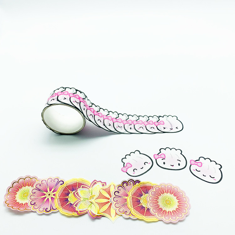 Adhesive Cartoon Bun 35mm Washi Tape Stickers