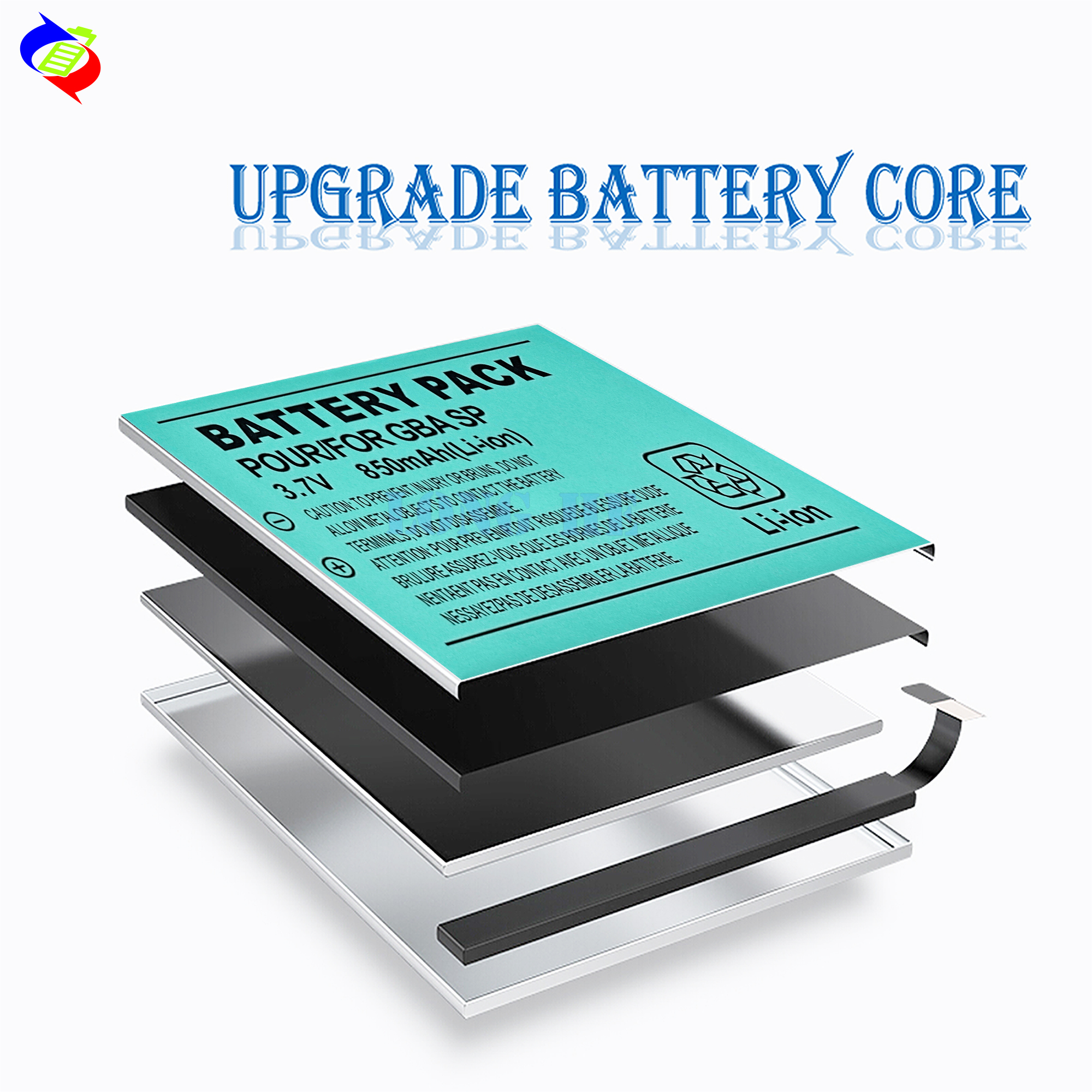 GBA SP 850mAh Mobile Battery for Nintendo SWITCH Gameboy Advanced Rechargeable Li-ion