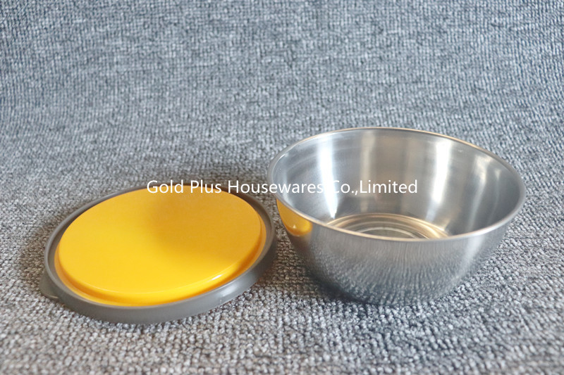 6pcs Stainless Steel Salad Bowl With Sealing Cover MultiFunction