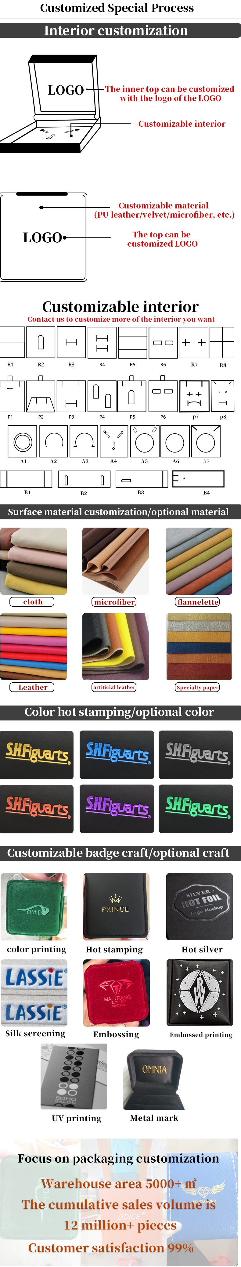 Wholesale manufacturing hign end Jewellery Box packaging Personalized Custom logo Luxury Necklace Bracelet Earring Ring Packaging Velvet orange