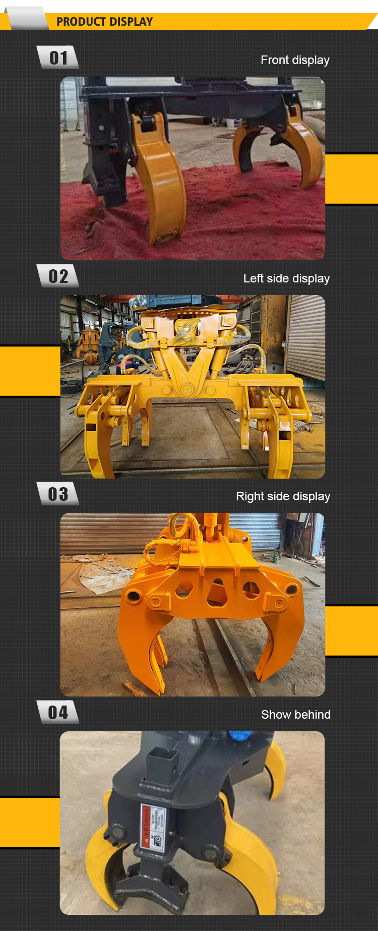 grapple pipe pile grab excavator Pile Driver