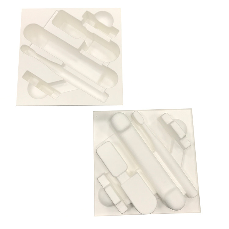 Sugarcane Wet Press Pulp Tray Biodegradable Packaging Insert Oil Resistant