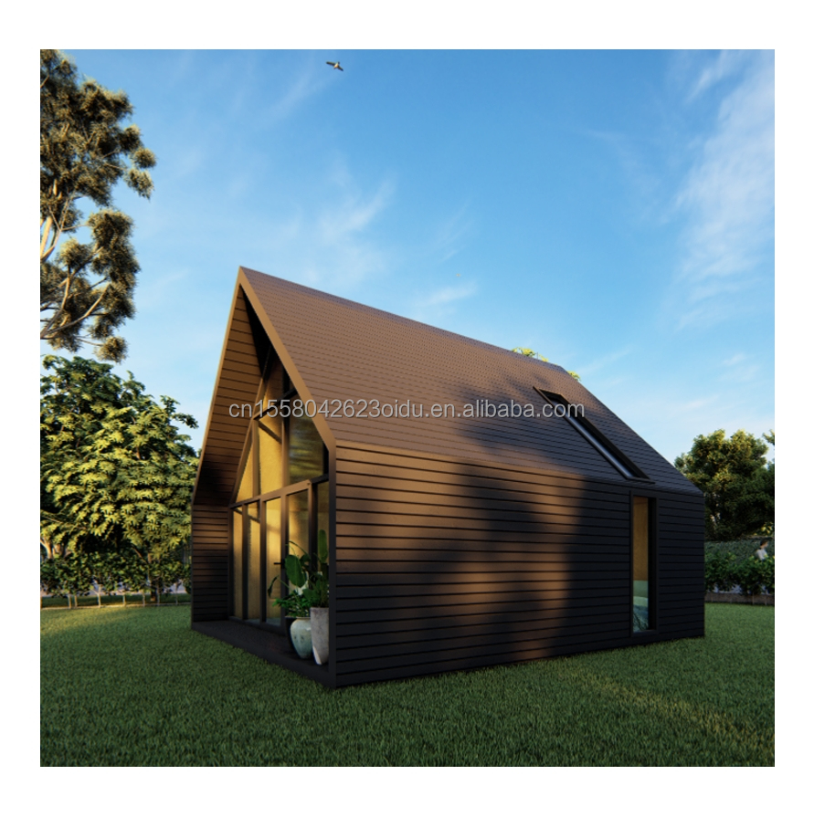 EU Forest A-shaped Triangular Steel Structure Wooden Houses for a Sustainable Lifestyle