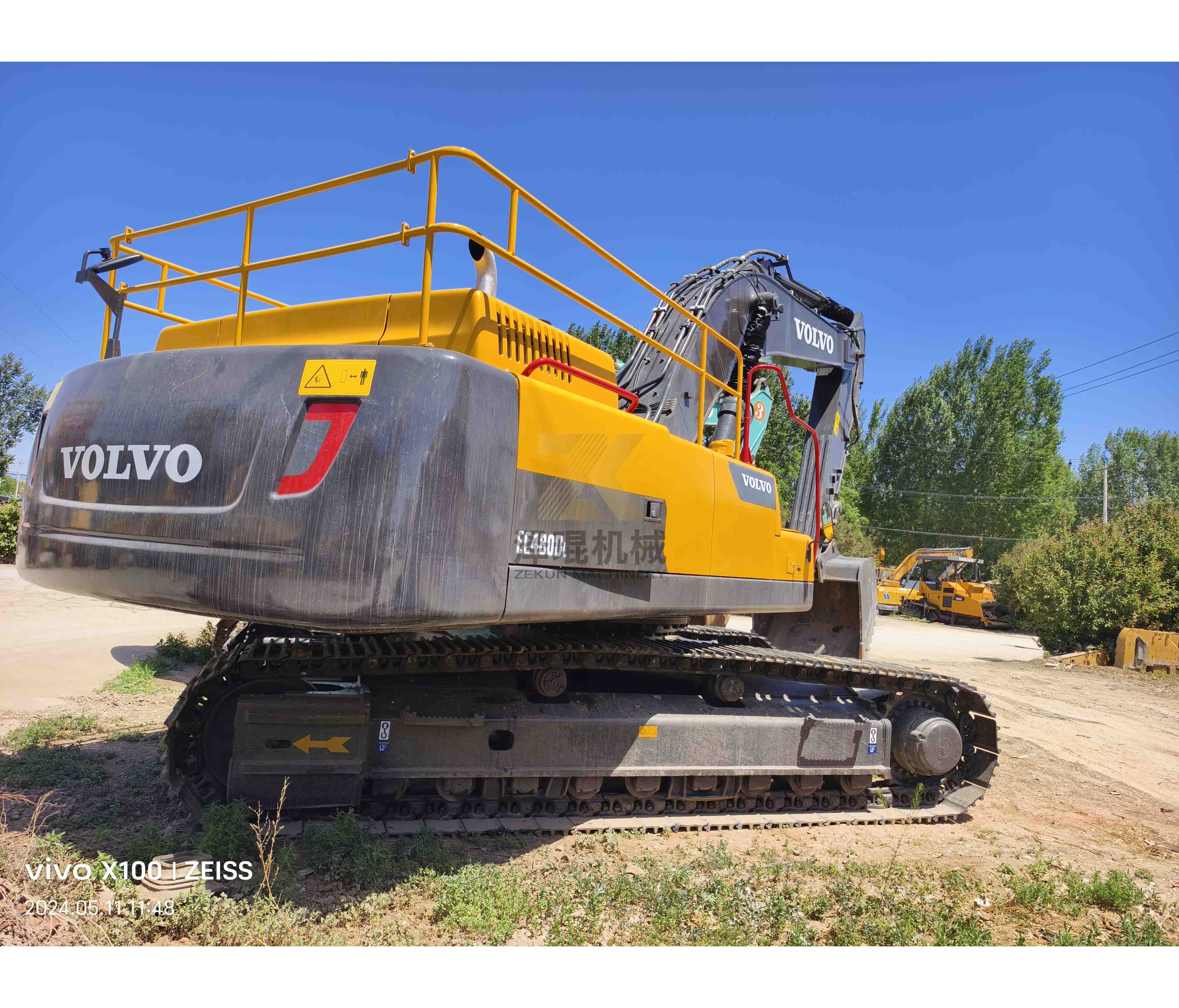 2019 Used Volvo EC480DL 48Ton Crawler Excavator with Hydraulic Valve