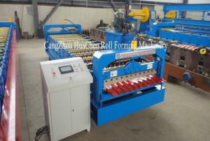 Buy cheap 1.25M Width Metal Profiling Wall Panel Roll Forming Machine With Hydraulic Precut product