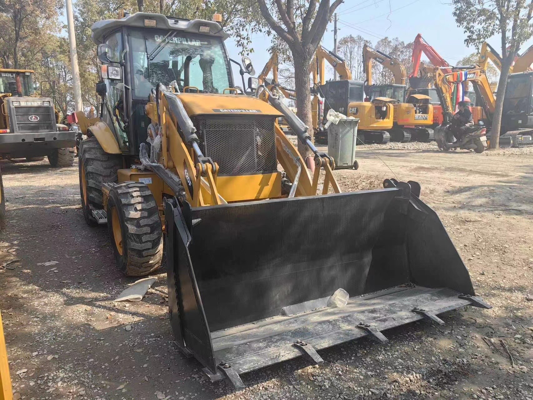 420F Brand New CAT Backhoe Loader 66kw Rated Power In Stock
