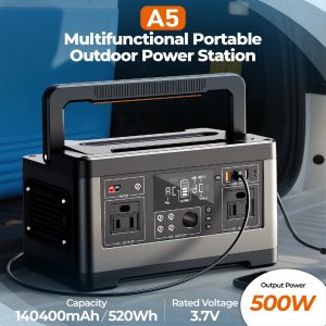 High Quality 500W 520wh Portable Power Station Lithium Battery Solar Inverter