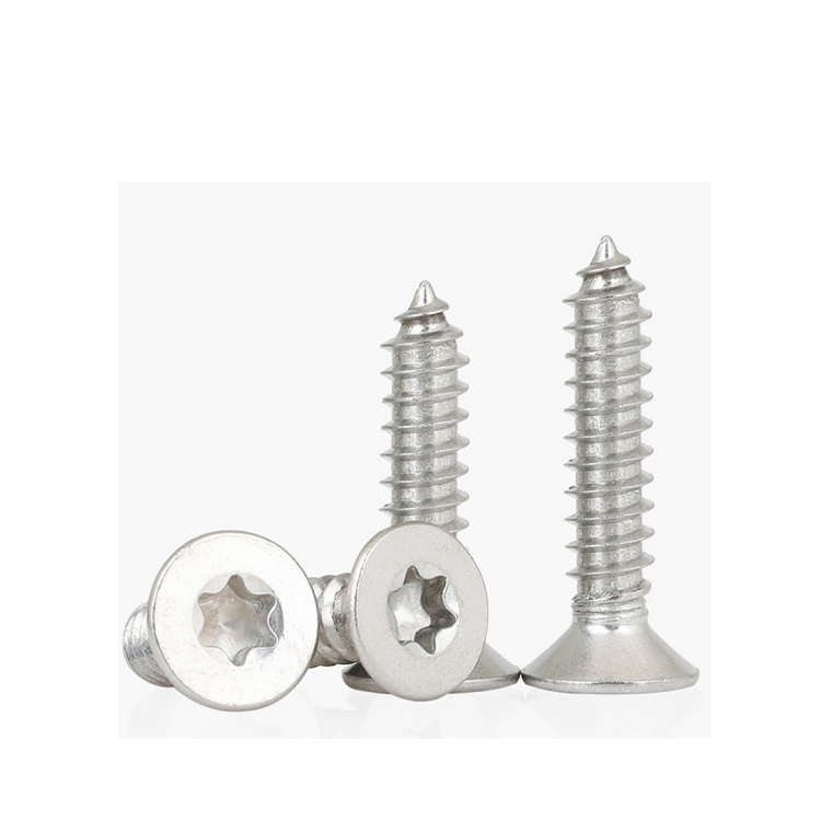 Passivated Stainless Steel Torx Wood Screw cross pan head flat head torx tapping screw
