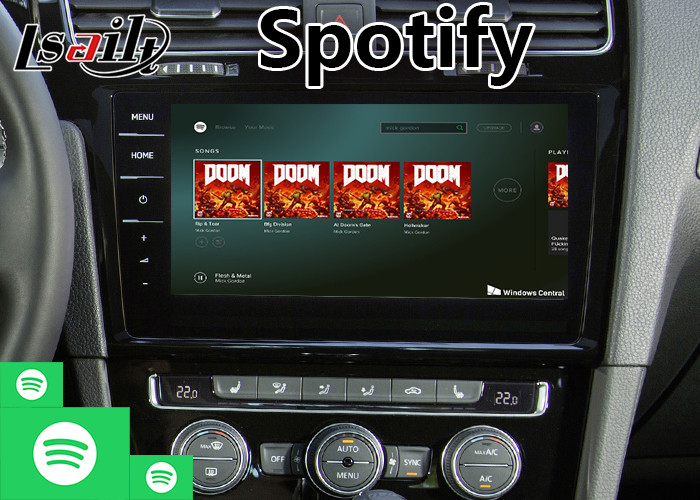 Android 9.0 Car GPS Navigation for Volkswagen Golf Skoda , Multimedia Video Interface