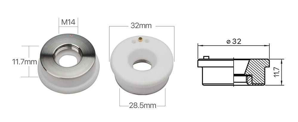 OEM Laser Cutting Ceramic Ring Cutter BM24