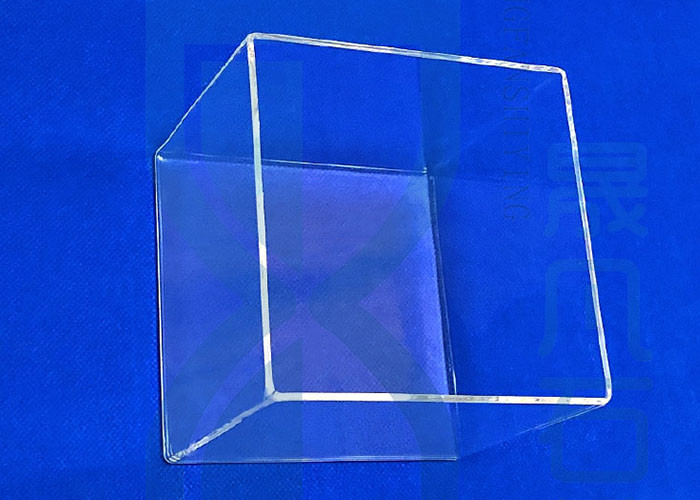 Transparent Glass Quartz Urn , Technical Glass Products Hardware Anti Corrosion